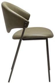 Khaki bőrutánzat étkezőszék Zone – DAN-FORM Denmark