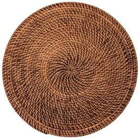 Barna rattan tányéralátét, ø 36 cm - Tiseco Home Studio