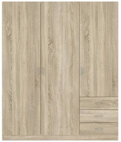 GAYA Gardróbszekrény Tölgy Színben 146 cm.