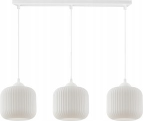 Mennyezeti Lámpa Lógó Csillár Fehér Lámpabúra Bordázott Fehér Henger Konyha