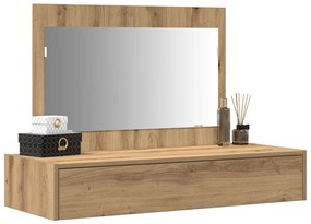 Fali öltözködőasztal Kézműves Tölgy 100x40x70 cm