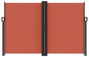 terrakotta behúzható oldalsó napellenző 160 x 1000 cm