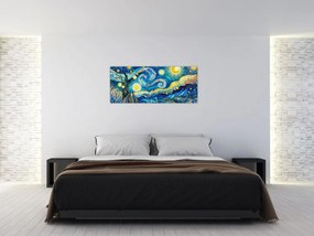 Kép – Csillagos éjszaka mozaikja (120x50 cm)
