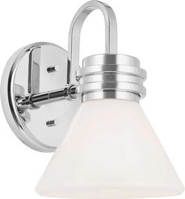 Kichler klasszikus fali lámpa farum fehér króm elskl-farum1-ch IP44