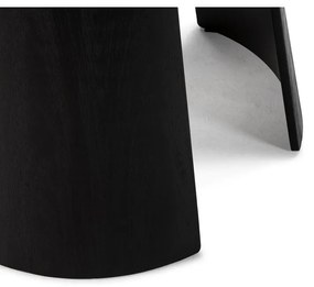 Kerek étkezőasztal fekete asztallappal ø 120 cm Zuri – MOME