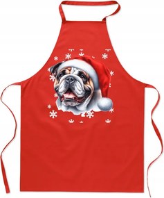 Konyhai kötény Bulldog Angol Divatos Nyomtatás Karácsony Ajándék