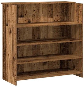 recepciós pult antik fa 200x50x103,5 cm szerelt fa