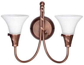 Elstead EM2-COPPER - Fali lámpa EMILY 2xE14/40W/230V
