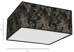 Mennyezeti lámpa SATINO 2xE27/60W/230V fekete/arany