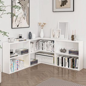 Adel könyvespolc, fehér, 120×120 cm – TR506MNR1545