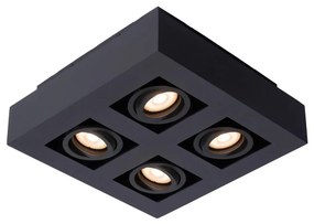 Lucide 09119/21/30 - XIRAX LED spotlámpa 4xGU10/5W/230V fekete