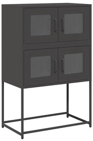 Magastábla Fekete 68x39x107 cm Acél