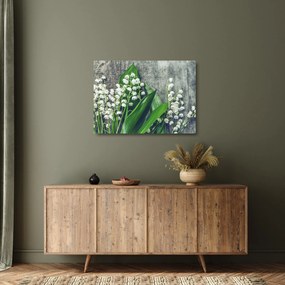A gyöngyvirág képe (üvegen) (70x50 cm)