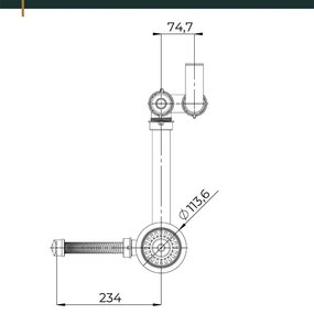 Mosogató Quality Ferrum 40, konyhai gránit mosogató 400x500x195 mm + fekete szifon, fehér, SKQ-FER.W.1K40.XB