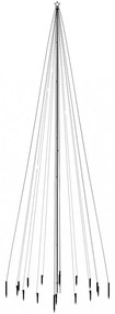 karácsonyfa cövekkel 1134 színes LED-del 800 cm