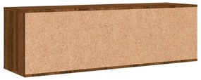 barna tölgyszínű szerelt fa TV-szekrény 120 x 34 x 37 cm