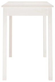 fehér tömör fenyőfa ebédlőasztal 110 x 55 x 75 cm