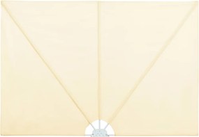 vidaXL krémszínű összecsukható terasz oldalárnyékoló 300 x 200 cm