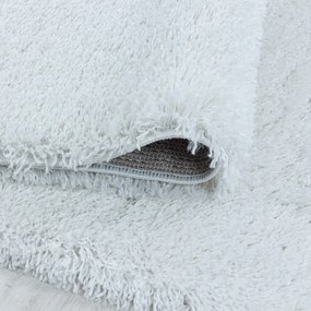 Fehér kerek szőnyeg ø 80 cm Fluffy – Ayyildiz Carpets