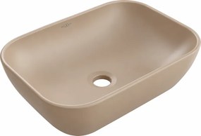 Mexen Rita 45 x 32 cm-es munkalapra helyezhető mosdó, cappuccino matt - 21084564