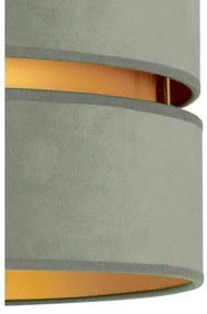 Duolla - Csillár zsinóron DUO 1xE27/15W/230V átm. 40 cm világoszöld/arany