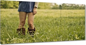 Vászonkép 180x90 Lány cowboycsizmában