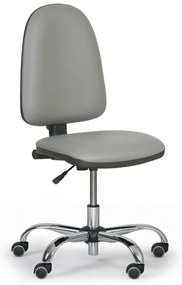 Torino munkaszék - króm kereszt, szürke