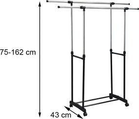 Ruhaállvány LRA-07 fekete