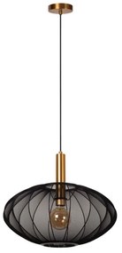 Lucide 03447/52/30 - Csillár zsinóron CORINA 1xE27/40W/230V átm. 50 cm fekete