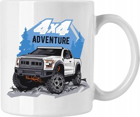 Offroad bögre terepjáróknak, 2. számú, fehér, 330 ml