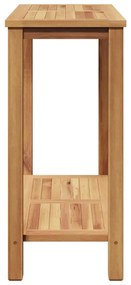 Dohányzóasztal tárolóval Barna 85 x 35 x 75 cm Tömör tíkfa