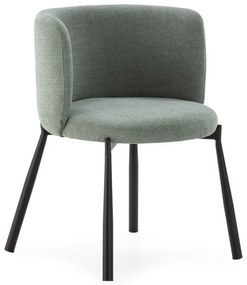 Mentazöld kárpitozott étkezőfotel szett 2 db-os Ginny – MOME