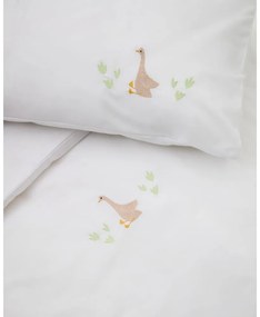 Fehér pamut-perkál gyerek ágyneműhuzat babaágyhoz 70x140 cm Milu – Kave Home