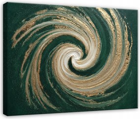 Vászonkép Absztrakt Zöld Arany Művészet A Nappali Hálószobájába 40x30