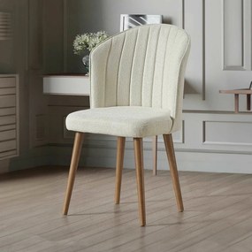 Rubi Cream and Walnut étkezőszék szett, 2 db