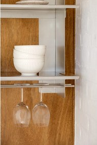 Ezüstszínű többszintes fém fali polc 70 cm Tivo – noo.ma