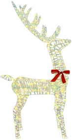 3D rénszarvas 140 LED-del Meleg fehér 128 cm PET