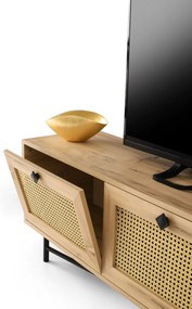 TV asztal/szekrény Hankin 180 (tölgy + fekete). 1072301