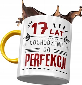 Sárga Bögre Születésnapra 17 17. 17. Ajándék Nyomtatott Fotóval