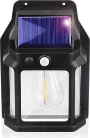 Napelemes Led Kültéri Fali Lámpa Szürkületi Mozgásérzékelő