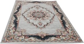 Perzsa szőnyeg szürke TABRIZ 200x300 exkluzív nappali szőnyeg akrilból