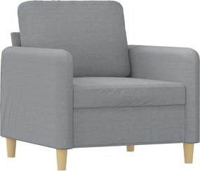 vidaXL világosszürke szövet kanapéfotel 60 cm