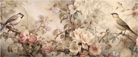 Kép - Vintage madár festmény (120x50 cm)