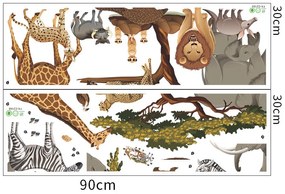 Falmatrica "Afrikai állatok" 112x47cm