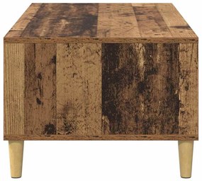 vidaXL Dohányzóasztal fiókkal Öreg fa 90 x 50 x 26.5 cm Faanyag