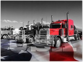 Poszterek 135x100 Amerikai teherautók
