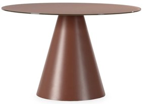 Kerek étkezőasztal üveg asztallappal ø 120 cm Vida – MOME