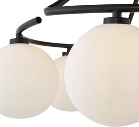 Dar Lighting modern mennyezeti lámpa luana fehér matt fekete darlua6422