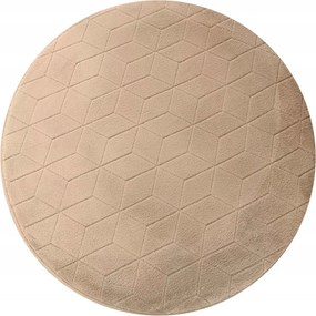 Strado Rabbit 3D szőnyeg kerek 150 cm bézs