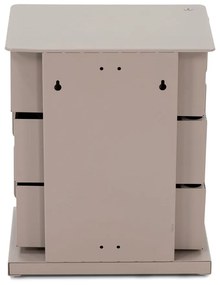 Szürke-bézs fém komód 37x54,5 cm Joey – Spinder Design